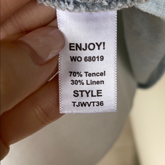 Off the Shoulder Denim Top Michael Stars - Picture 7 of 8